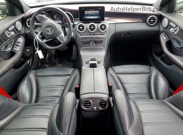 55SWF6EB0GU132868 2016 MERCEDES-BENZ C White ხელსაწყოთა პანელის ხედი
