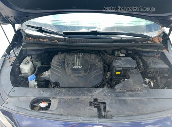 KNDMC5C15J6406834 2018 KIA SEDONA Синий Вид панели приборов