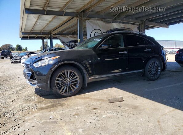 JN8CS1MU0HM144151 2017 INFINITI QX70 Черный Задняя левая четверть