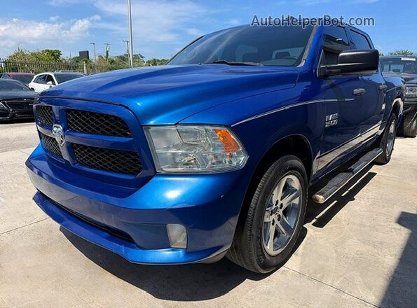 3C6RR6KG2JG249849 2018 RAM 1500 Синий Задняя левая четверть