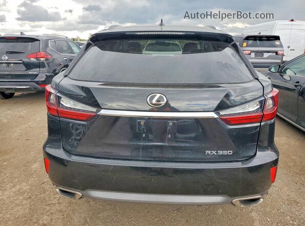 2T2BZMCA4GC013601 2016 LEXUS RX 350 Черный Вид салона спереди