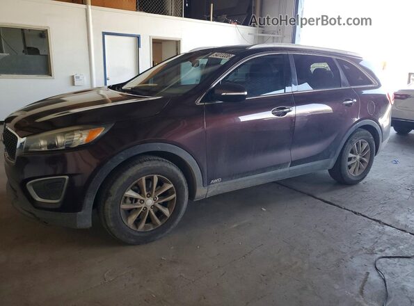 5XYPGDA35GG079499 2016 KIA SORENTO Burgundy უკანა მარცხენა