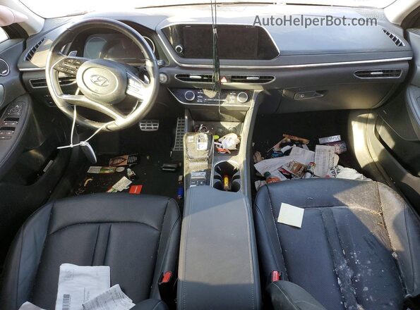 KMHL34J25NA195652 2022 HYUNDAI SONATA Синий Вид щитка приборов