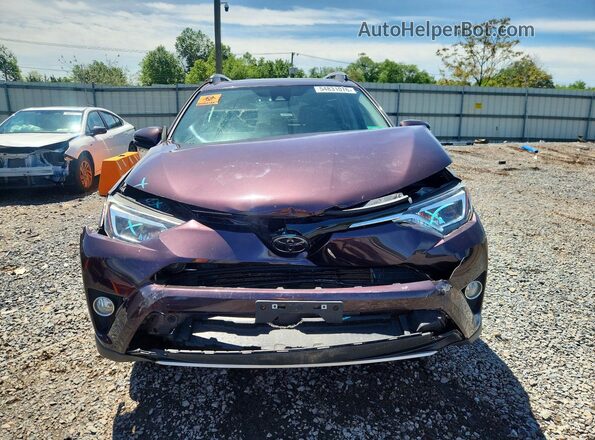 2T3DFREV2JW835393 2018 TOYOTA RAV4 Burgundy Vista trasera