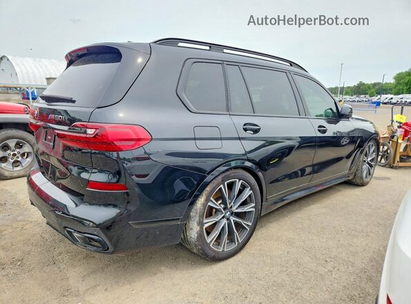 5UXCX6C08M9H52376 2021 BMW X7 Черный Передняя правая четверть