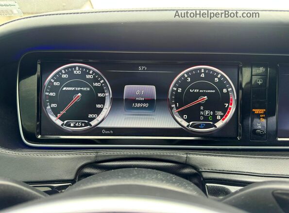 WDDUG7JBXHA286408 2017 MERCEDES-BENZ S Black Вид щитка приладів