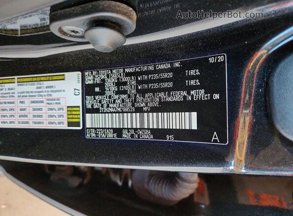 2T2HZMAA7MC188529 2021 LEXUS RX Черный Панорамный вид салона 360°