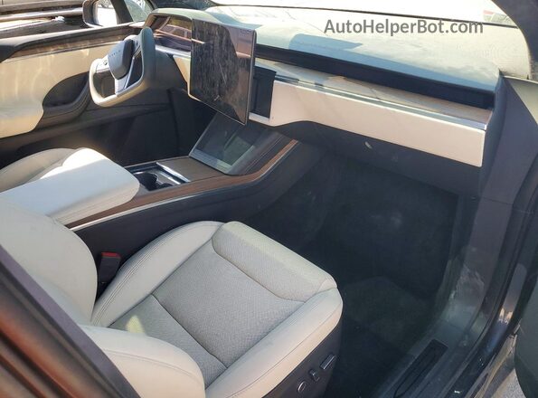 7SAXCDE57NF345653 2022 TESLA MODEL Charcoal Vista del cuadro de instrumentos