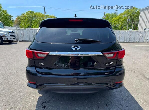 5N1DL0MM9KC565978 2019 INFINITI QX60 Black Вид ззаду