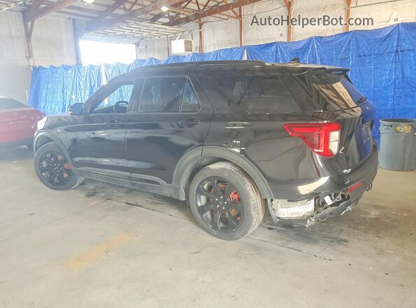 1FM5K8GC5MGB23669 2021 FORD EXPLORER Черный Задняя левая четверть