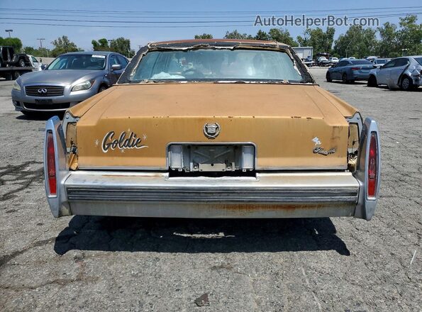 6B69S8Q234934 1978 CADILLAC FLEETWOOD Gold Vista trasera
