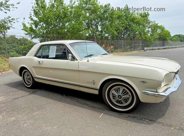 6T07C123865 1966 FORD MUSTANG White Przód prawy