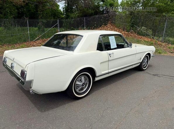 6T07C123865 1966 FORD MUSTANG White Tył prawy