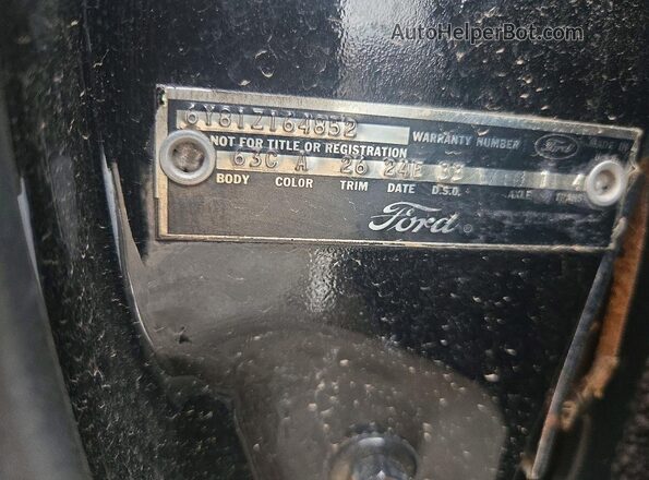6Y81Z164852 1966 FORD FORD THUNDERBIRD Black Շարժիչի բաժամունքի տեսք