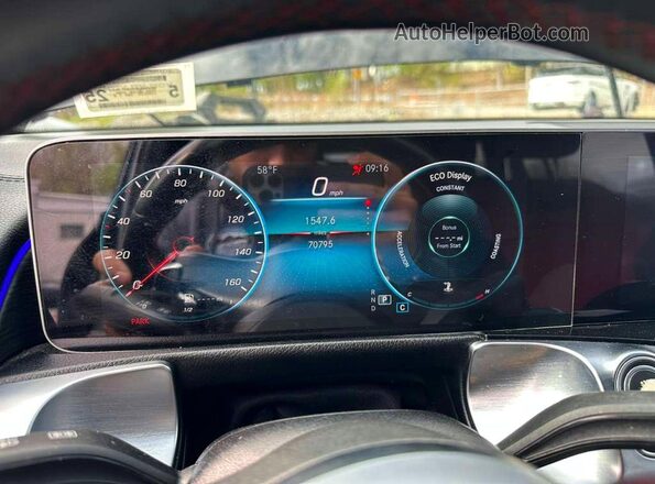 W1N4M4HB9LW015464 2020 MERCEDES-BENZ GLB-CLASS Black Vista del cuadro de instrumentos