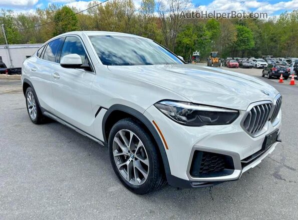 5UXCY6C07L9C27322 2020 BMW X6 Белый Вид спереди