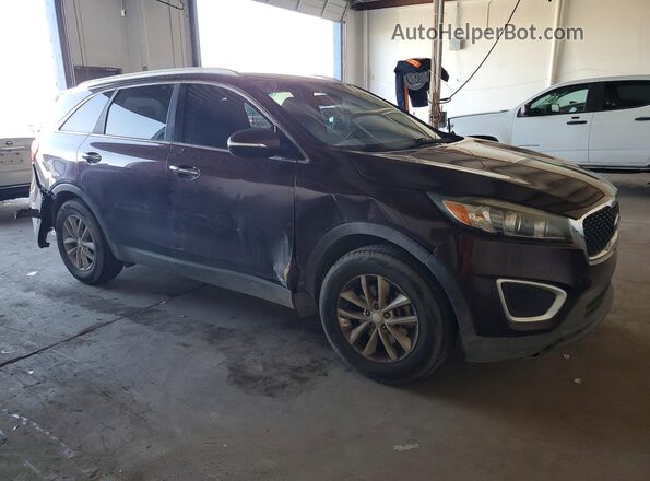 5XYPGDA35GG079499 2016 KIA SORENTO Burgundy წინა ხედი