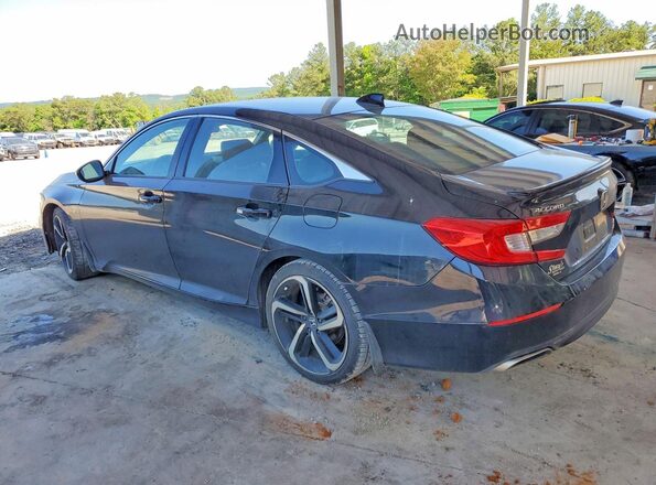 1HGCV2F3XJA049084 2018 HONDA ACCORD Black Tył prawy