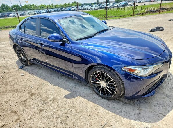 ZARFAEDN6H7550466 2017 ALFA ROMEO GIULIA Blue Դիմացի տեսք