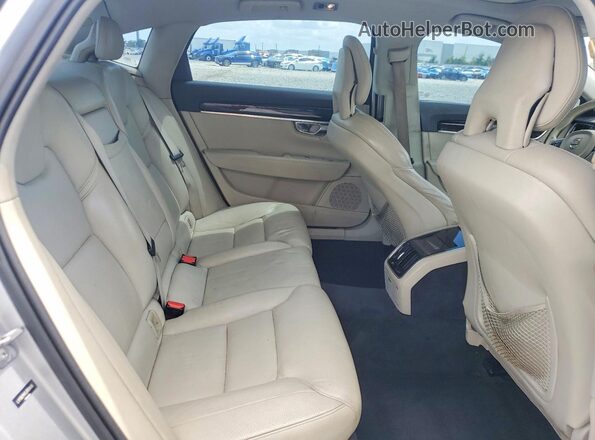 LVY982MK6JP016406 2018 VOLVO S90 Серебряный Вид задней части салона