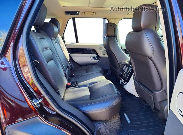 SALGS2SV3KA516615 2019 LAND ROVER RANGE Burgundy Vista interior delantera