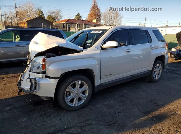 2GKFLSEK7H6352345 2017 GMC TERRAIN Белый Задняя левая четверть