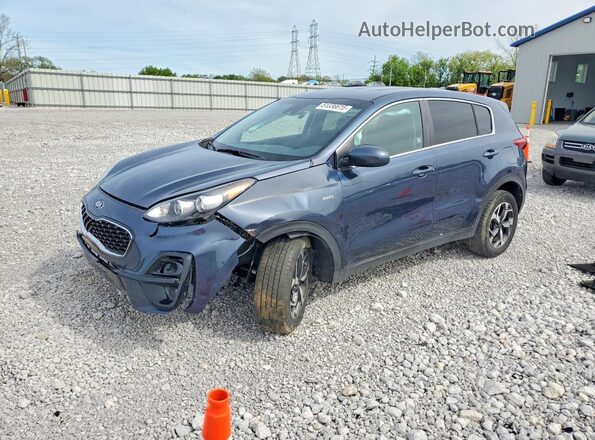 KNDPMCAC4M7913435 2021 KIA SPORTAGE Blue Przód lewy