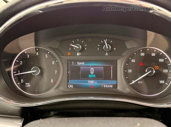 KL4CJESB2KB766934 2019 BUICK ENCORE Синий Вид щитка приборов