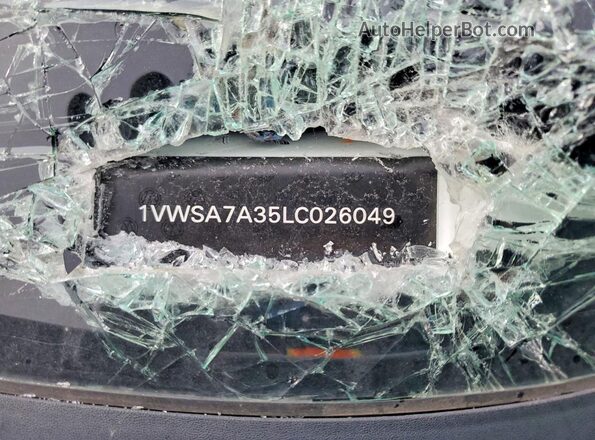 1VWSA7A35LC026049 2020 VOLKSWAGEN PASSAT Белый Вид наклейки с VIN-кодом