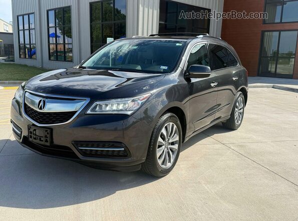 5FRYD4H47GB018317 2016 ACURA MDX Серый Задняя правая четверть