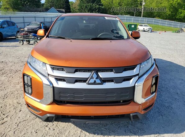 JA4APUAU1MU001708 2021 MITSUBISHI OUTLANDER Orange Widok z tyłu