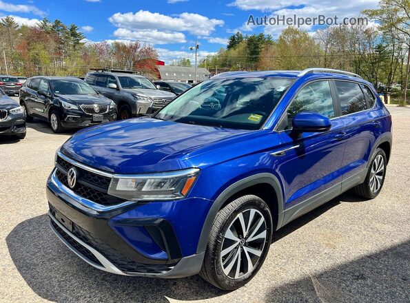 3VVWX7B22NM021905 2022 VOLKSWAGEN TAOS Синий Задняя правая четверть