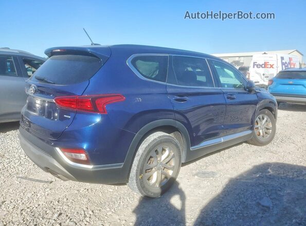 5NMS2CAD6KH010976 2019 HYUNDAI SANTA Blue Delantero derecho