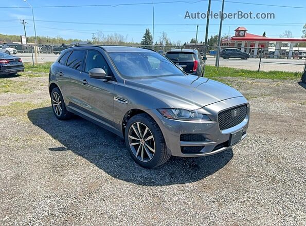 SADCK2FN4KA352120 2019 JAGUAR F-PACE Gray Vista tres cuartos delantera izquierda