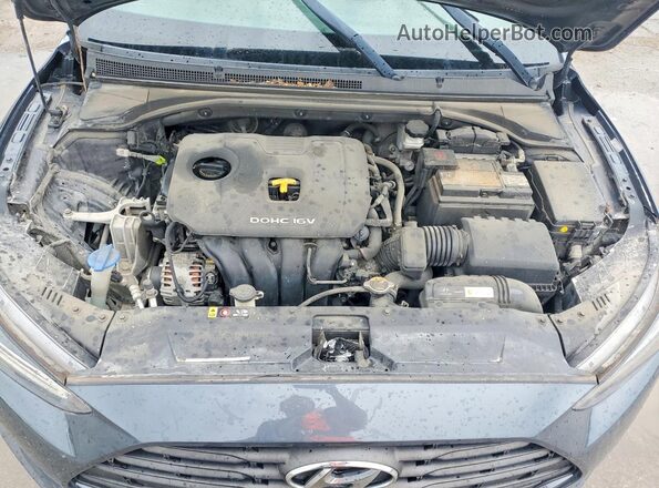 KMHTG6AF0KU008511 2019 HYUNDAI VELOSTER Blue Widok komory silnika