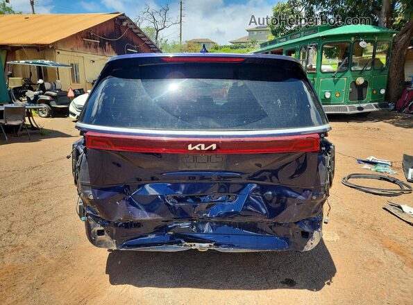 KNDNB4H35N6127143 2022 KIA CARNIVAL Синий Вид салона спереди