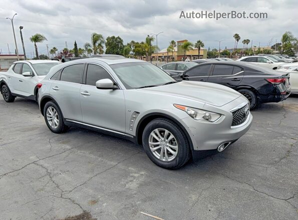 JN8CS1MU1HM141372 2017 INFINITI QX70 Серый Передняя левая четверть