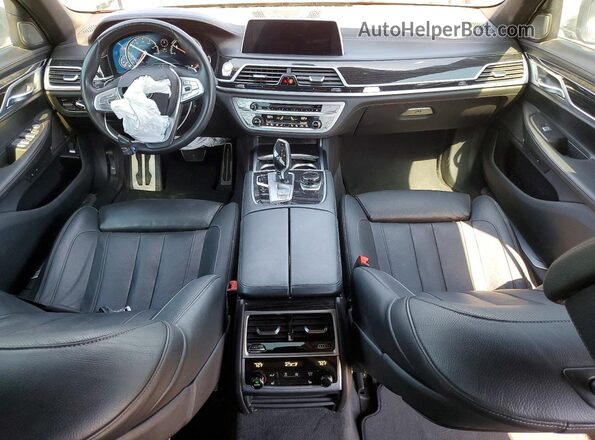 WBA7E4C51KGV28667 2019 BMW 7 SERIES Gray Widok zestawu wskaźników