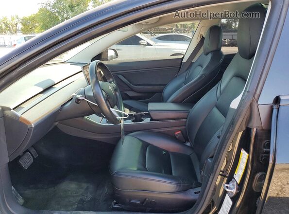 5YJ3E1EA9KF396049 2019 TESLA MODEL Black წინა პანელის ხედი