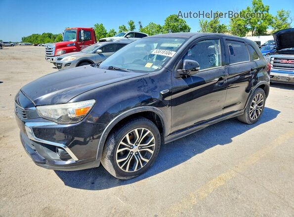 JA4AR3AU3GZ050341 2016 MITSUBISHI OUTLANDER Черный Задняя левая четверть