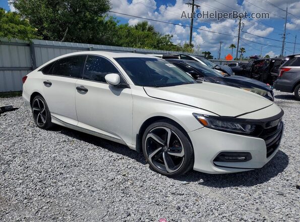 1HGCV2F97LA007625 2020 HONDA ACCORD Белый Вид спереди