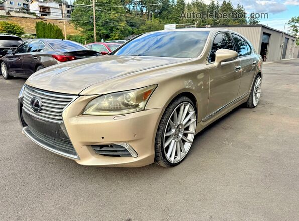 JTHBL5EF2H5143975 2017 LEXUS LS500 Золотой Задняя правая четверть