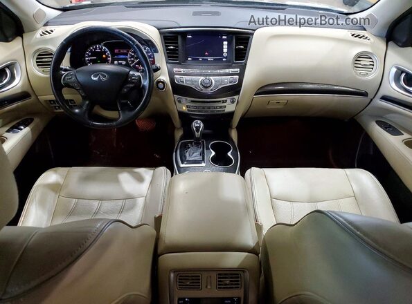 5N1DL0MM1HC527945 2017 INFINITI QX60 Синий Вид щитка приборов