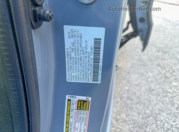 5FNRL6H72SB011329 2025 HONDA ODYSSEY Серый Вид задней части салона