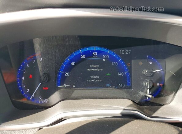 5YFFPMAE1MP146961 2021 TOYOTA COROLLA Белый Вид щитка приборов
