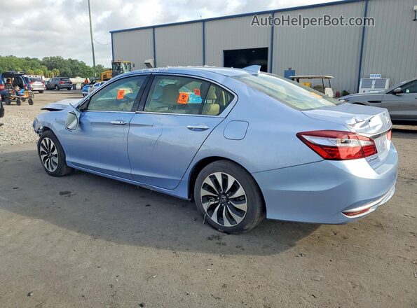 JHMCR6F56HC007858 2017 HONDA ACCORD Blue Trasero derecho