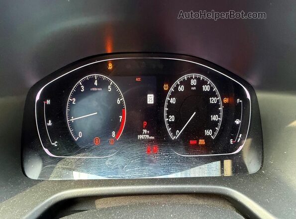 1HGCV1F32JA095311 2018 HONDA ACCORD White Вид панелі приладів