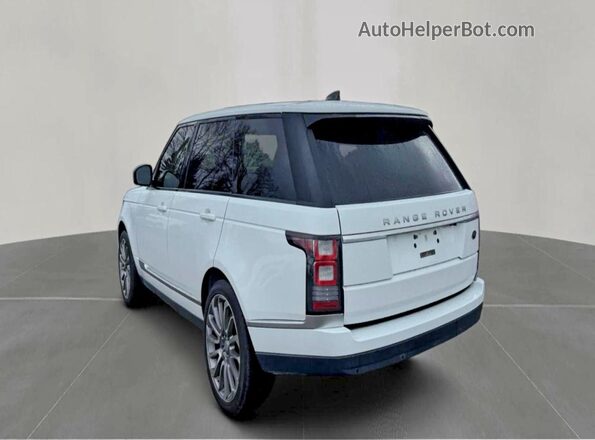 SALGR2FK6HA329227 2017 LAND ROVER RANGE ROVER Белый Задняя правая четверть