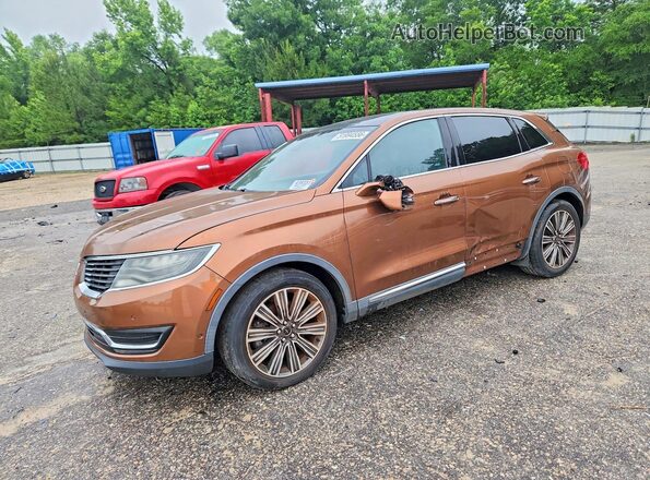 2LMPJ7JR8GBL23142 2016 LINCOLN MKX Коричневый Задняя левая четверть
