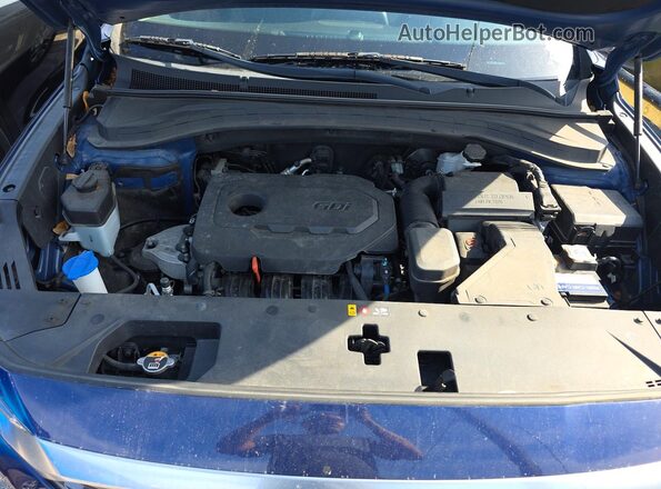 5NMS23AD4LH175264 2020 HYUNDAI SANTA Синий Вид панели приборов